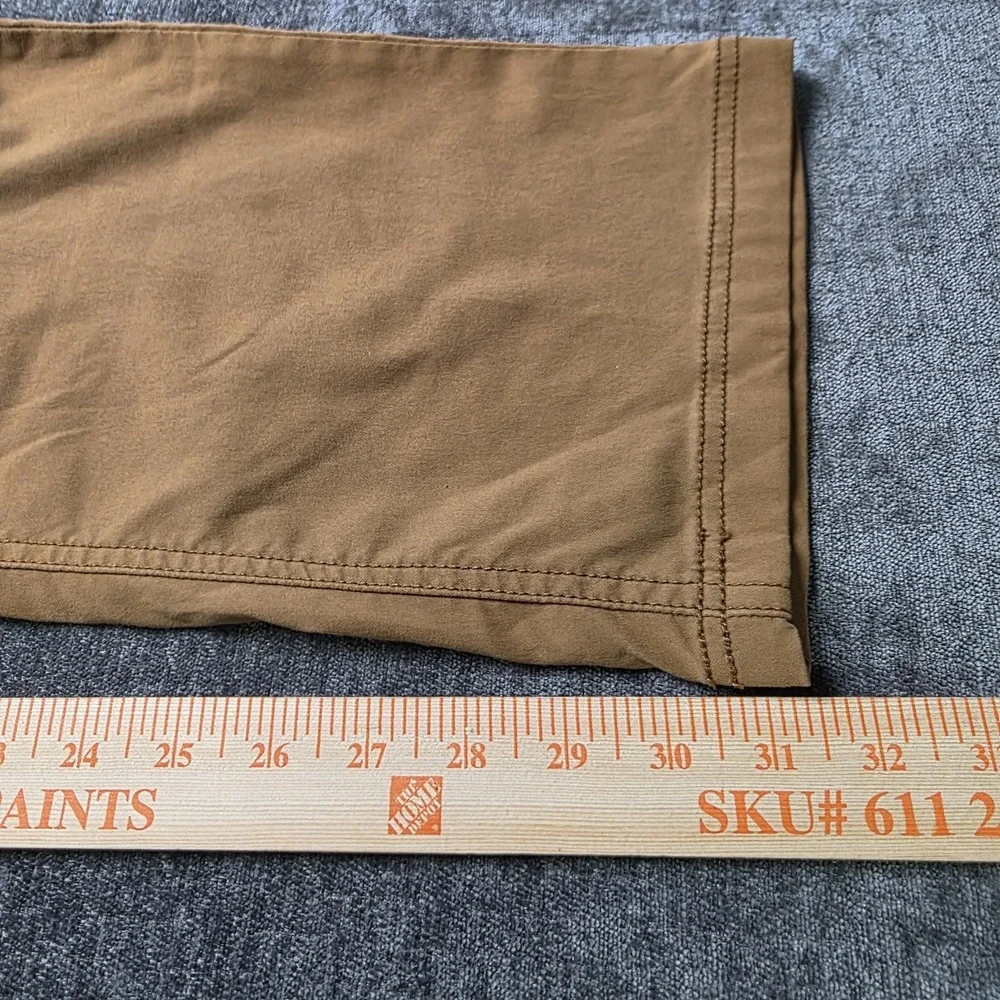 prAna Brion Pants Mens 34x32 Brown Slim Fit Performance Stretch Outdoor Trousers